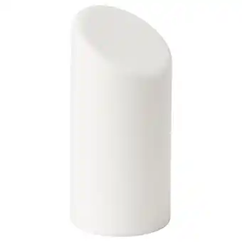 IKEA Adeellovskog witte led kaars, schuine bovenkant, plastic, binnen/buiten gebruik aanbieding