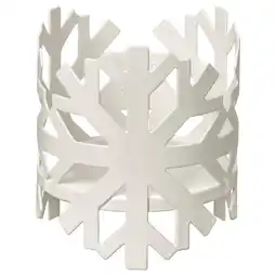 IKEA Sneeuwvlokvormige witte manchet, gemaakt van polyester gepoedercoat staal aanbieding