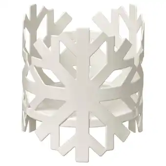 IKEA Sneeuwvlokvormige witte manchet, gemaakt van polyester gepoedercoat staal aanbieding