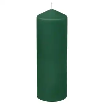 IKEA Fenomen groene stompkaars, cilindrische vorm met katoenen lont, gladde afwerking aanbieding