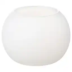 IKEA Een vinterfint witte glazen vaas met een eenvoudig, strak design aanbieding