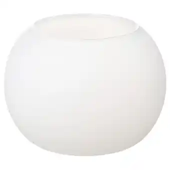 IKEA Een vinterfint witte glazen vaas met een eenvoudig, strak design aanbieding