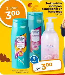 Trekpleister Trekpleister shampoo, conditioner en handzeep aanbieding