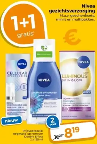 Trekpleister Nivea gezichtsverzorging aanbieding