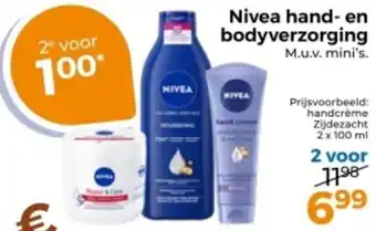 Trekpleister Nivea hand en bodyverzorging aanbieding