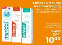 Trekpleister Elmex en Meridol mondverzorging aanbieding