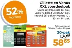 Trekpleister Gillette en Venus XXL voordeelpak aanbieding
