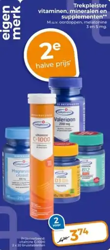 Trekpleister Trekpleister vitaminen, mineralen en supplementen aanbieding