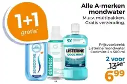 Trekpleister Alle A-merken mondwater aanbieding