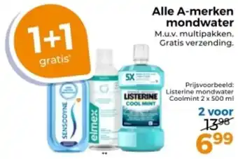 Trekpleister Alle A-merken mondwater aanbieding
