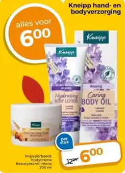 Trekpleister Kneipp hand en bodyverzorging aanbieding