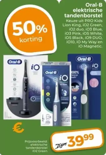 Trekpleister Oral-B elektrische tandenborstel aanbieding