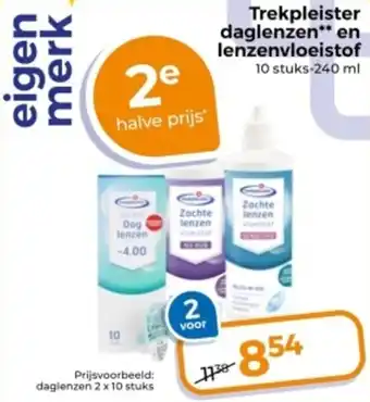 Trekpleister Trekpleister daglenzen en lenzenvloeistof aanbieding