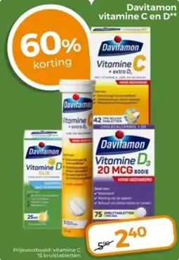 Trekpleister Davitamon vitamine C en D aanbieding
