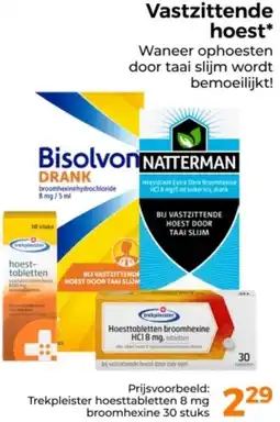 Trekpleister Vastzittende hoest aanbieding