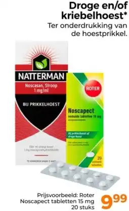 Trekpleister Droge en/of kriebelhoest aanbieding