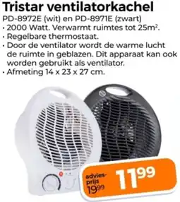 Trekpleister Tristar ventilatorkachel aanbieding