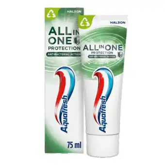 De Online Drogist Aquafresh All in One Protection Anti Bacterial Action Tandpasta 75ML aanbieding