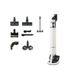 MediaMarkt Samsung Bespoke Jet Ai Lite Pro Extra Steelstofzuiger Vs80f28dgs Incl. Kruimelzuiger Santorini Beige aanbieding