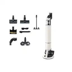 MediaMarkt Samsung Bespoke Jet Ai Lite Pro Extra Steelstofzuiger Vs80f28dgs Incl. Kruimelzuiger Santorini Beige aanbieding