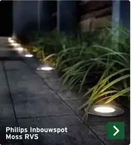 GAMMA Philips Inbouwspot Moss RVS aanbieding