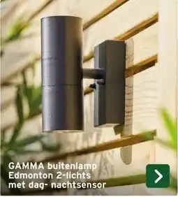 GAMMA GAMMA buitenlamp Edmonton 2 lichts met dag nachtsensor aanbieding