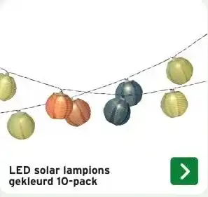 GAMMA LED solar lampions gekleurd aanbieding