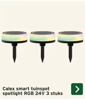 GAMMA Calex smart tuinspot spotlight RGB 24V aanbieding