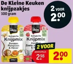 Kruidvat De Kleine Keuken knijpzakjes aanbieding