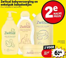 Kruidvat Zwitsal babyverzorging en enkelpak babydoekjes aanbieding