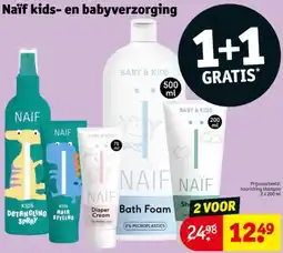 Kruidvat Naïf kids en babyverzorging aanbieding