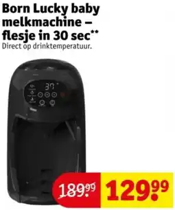 Kruidvat Born Lucky baby melkmachine flesje in 30 sec aanbieding
