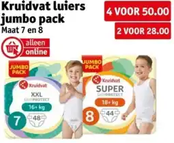 Kruidvat Kruidvat luiers jumbo pack aanbieding