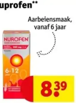 Kruidvat Nurofen kinder Ibuprofen aanbieding
