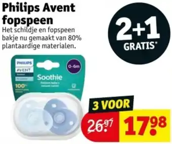 Kruidvat Philips Avent fopspeen aanbieding