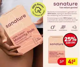 Kruidvat Sanature Maternity Pads aanbieding