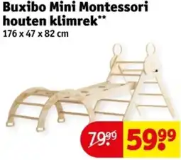 Kruidvat Buxibo Mini Montessori houten klimrek aanbieding