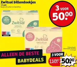 Kruidvat Zwitsal billendoekjes aanbieding