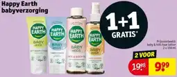 Kruidvat Happy Earth babyverzorging aanbieding