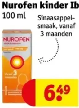 Kruidvat Nurofen kinder Ibuprofen aanbieding