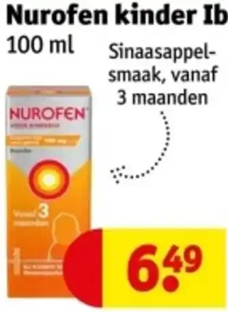 Kruidvat Nurofen kinder Ibuprofen aanbieding