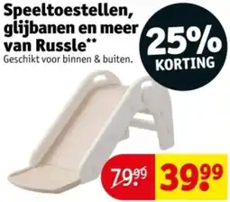 Kruidvat Speeltoestellen, glijbanen en meer van Russle aanbieding