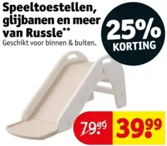 Kruidvat Speeltoestellen, glijbanen en meer van Russle aanbieding