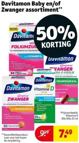 Kruidvat Davitamon Baby en/of Zwanger assortiment aanbieding