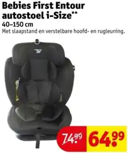Kruidvat Bebies First Entour autostoel i-Size aanbieding