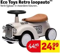 Kruidvat Eco Toys Retro loopauto aanbieding