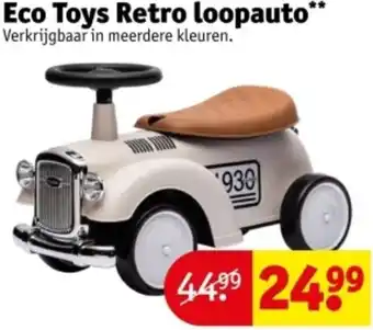 Kruidvat Eco Toys Retro loopauto aanbieding