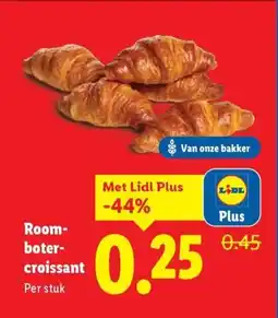 Lidl Room boter croissant aanbieding