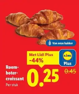 Lidl Room boter croissant aanbieding
