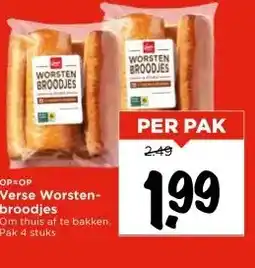 Vomar Voordeelmarkt Verse Worsten- broodjes aanbieding